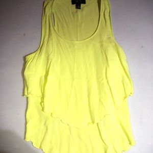 BCX Cute Bright Green Summer Tank Top